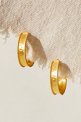 Satya Jewelry Bold Spirit Hoops at Free People in Gold