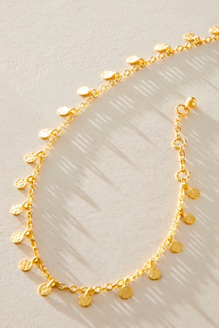Женские браслеты на ногу Satya Jewelry Walk With Joy Coin, цвет: Золотой — фото 2