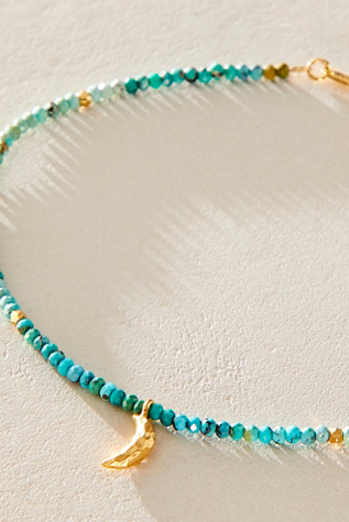 Женские браслеты на ногу Satya Jewelry Moonlit Journey Turqouise, цвет: Золотой — фото 2