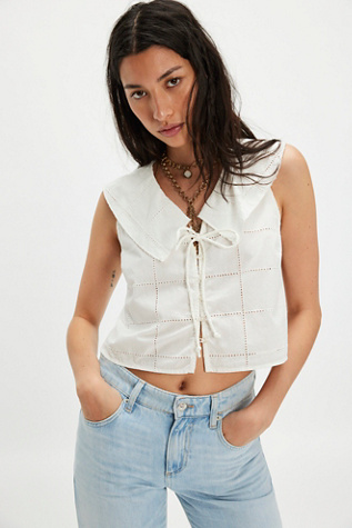Waiting For Me Top at Free People in Solid Ivory, Size: XL