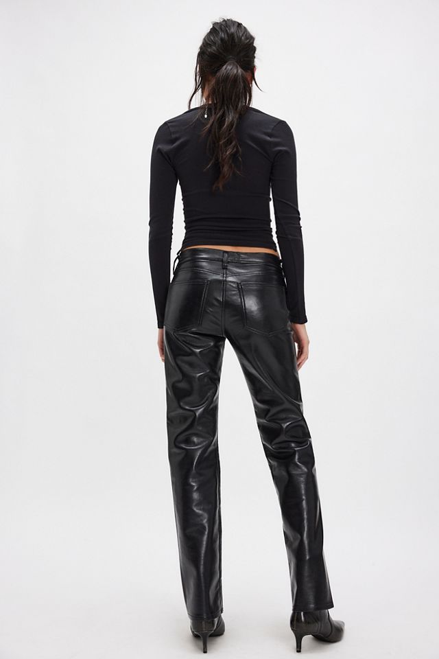AGOLDE Twist Leather Pants #1