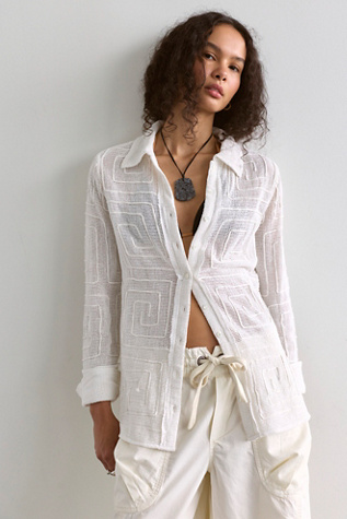 We The Free Geo Soutache Shirt