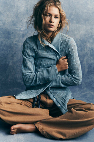 We The Free Geo Soutache Shirt at Free People in Larkspur, Size: Small