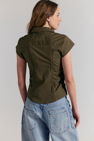 Женский топ We The Free Maude Tiny Top, цвет: Армейский — фото 2