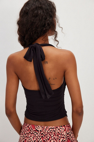 Electric Bloom Halter Top