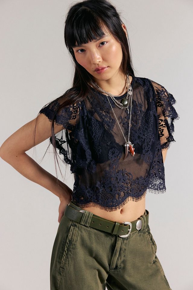 Lunar Ash Lace Top