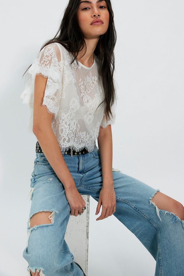 Lunar Ash Lace Top #3