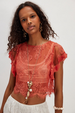 Lunar Ash Lace Top product page