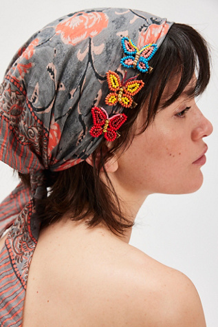 Kocho Butterfly Clips, Set of 3 by Curried Myrrh at Free People