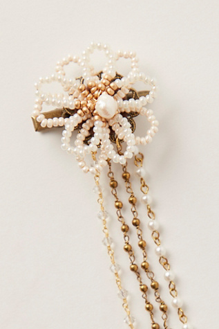 Enid Beaded Flower Clip