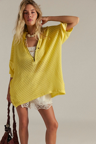 We The Free Surf's Up Tee at Free People in White, Size: M