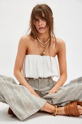 Lupine Bubble Tube Top at Free People in Ivory, Size: XL
