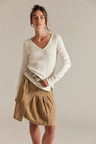 We The Free Lane Long Sleeve at Free People in White, Size: L