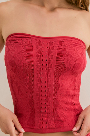 Sweet Surrender Tube Top by Intimately at Free People in Red, Size: XS/S