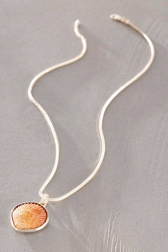 Dunton Ellerkamp Yellow Shell Pendant Necklace #1