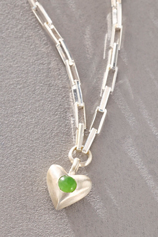 Dunton Ellerkamp Jade Daphne Heart Necklace