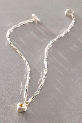 Dunton Ellerkamp Citrine Daphne Heart Necklace