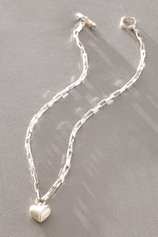 Dunton Ellerkamp Daphne Heart Necklace at Free People in Silver