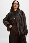 Find Me Now Poof Vegan Leather Jacket