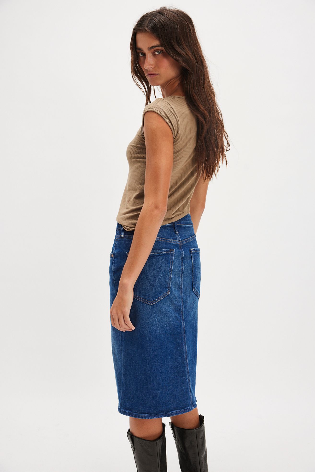 MOTHER The Ditcher Midi Skirt