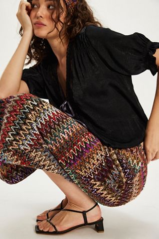 Anna Sui Asymmetrical Knit Skirt