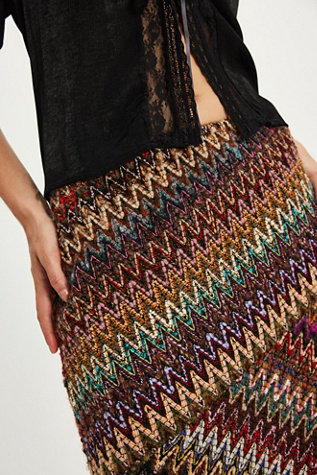 Anna Sui Asymmetrical Knit Skirt