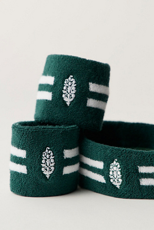 Женские аксессуары для волос FP Movement Set Point Sweatband Set, цвет: Зелёный полосатый — фото 4