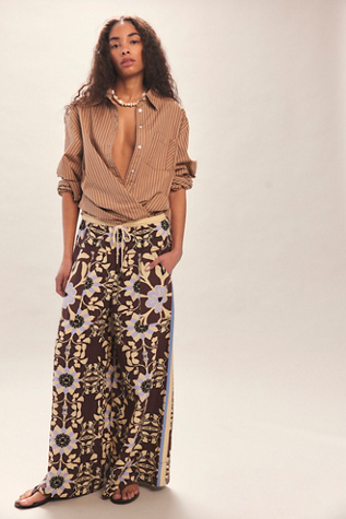 Женские комплекты Free People Devella Set, цвет: Шоколадный комбинированный — фото 4