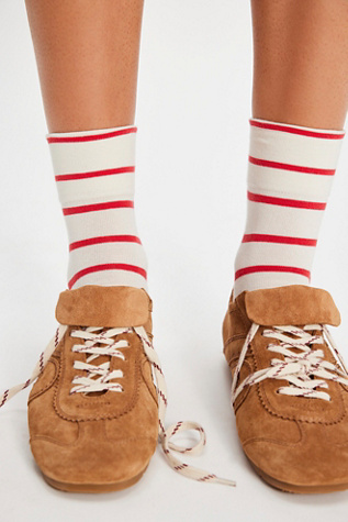 Le Bon Wally Socks by Le Bon Shoppe at Free People in Red