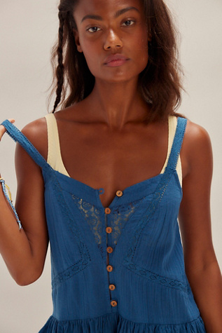 Cher Playsuit by free-est at Free People in Sailor Blue, Size: Small