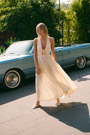 Angel Maxi Dress by free-est at Free People in Tan, Size: XL