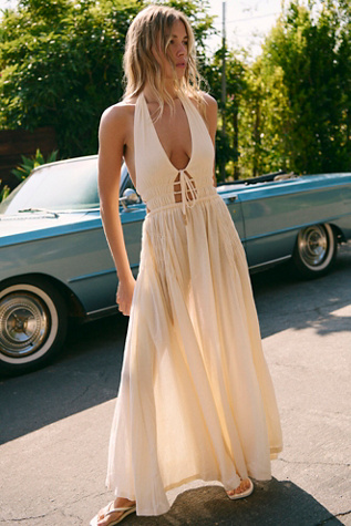 Angel Maxi Dress by free-est at Free People in Tan, Size: XL