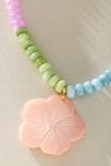 Logan Tay Pearl Rainbow Flower Necklace