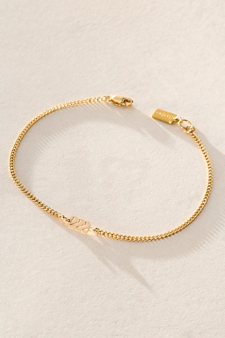 Set & Stones Angel Number Bracelet at Free People in Gold