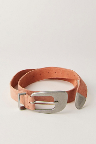 Dover Suede Belt by Free People in Peachie Pie, Size: S-M/P-M