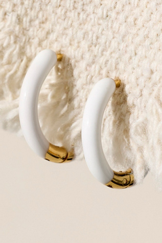 Kozakh Palencia Hoops at Free People in White