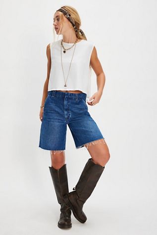 MOTHER The Tune Up Short Fray Shorts