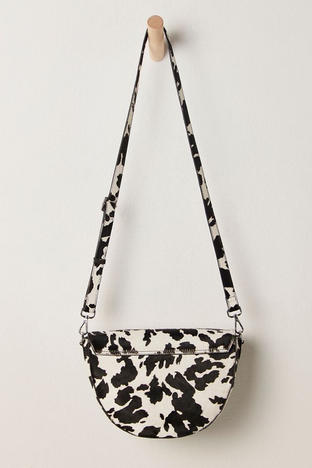 Intentionally Blank Michigan Half Moon Cowhide Crossbody Bag #1