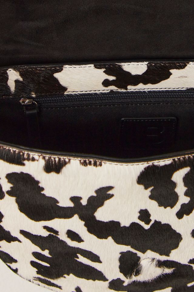 Intentionally Blank Michigan Half Moon Cowhide Crossbody Bag #3