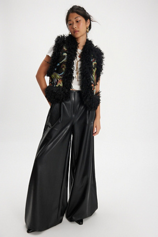 Norma Kamali Menswear Vegan Pleated Pants