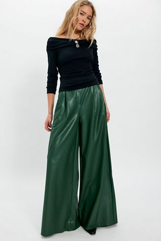 Zulu & Zephyr Chartreuse Wave Pants | Free People