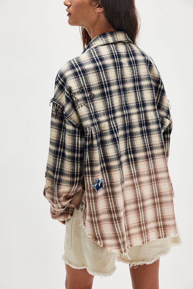 OneTeaspoon Flannel Star Studded Shirt #1