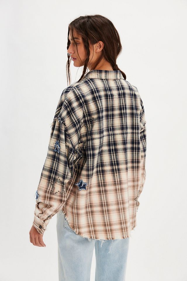 OneTeaspoon Flannel Star Studded Shirt #1