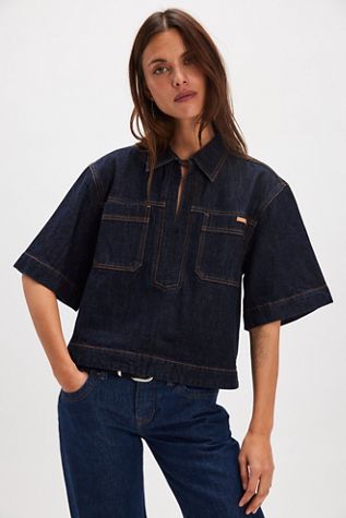 KIVARI Immy Denim Top