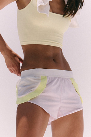 Lights Out Shorts by FP Movement at Free People in Rose Quartz Combo, Size: XS