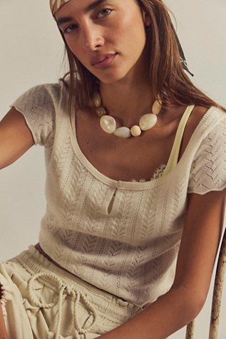 Hera Cashmere Sweater by Free People in White, Size: M