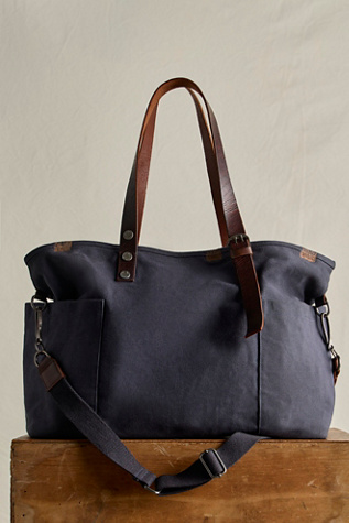 We The Free Preston Canvas Bag at Free People in Blue