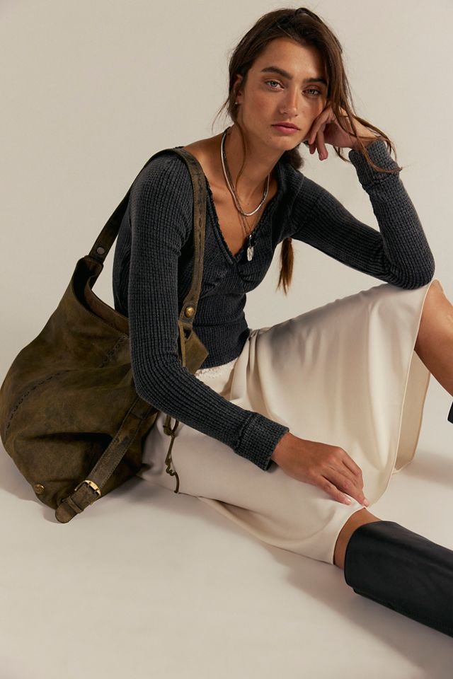 We The Free Dallas Distressed Leather Bag #8