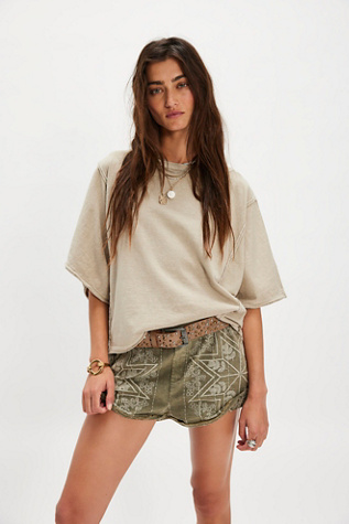 We The Free Next Level Tee at Free People in Tan, Size: XS