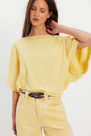 We The Free Next Level Tee at Free People in Honeybell, Size: Medium